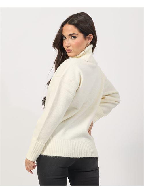 Pull ? col roul? en maille Silvian Heach SILVIAN HEACH | GPA24322LUMILK